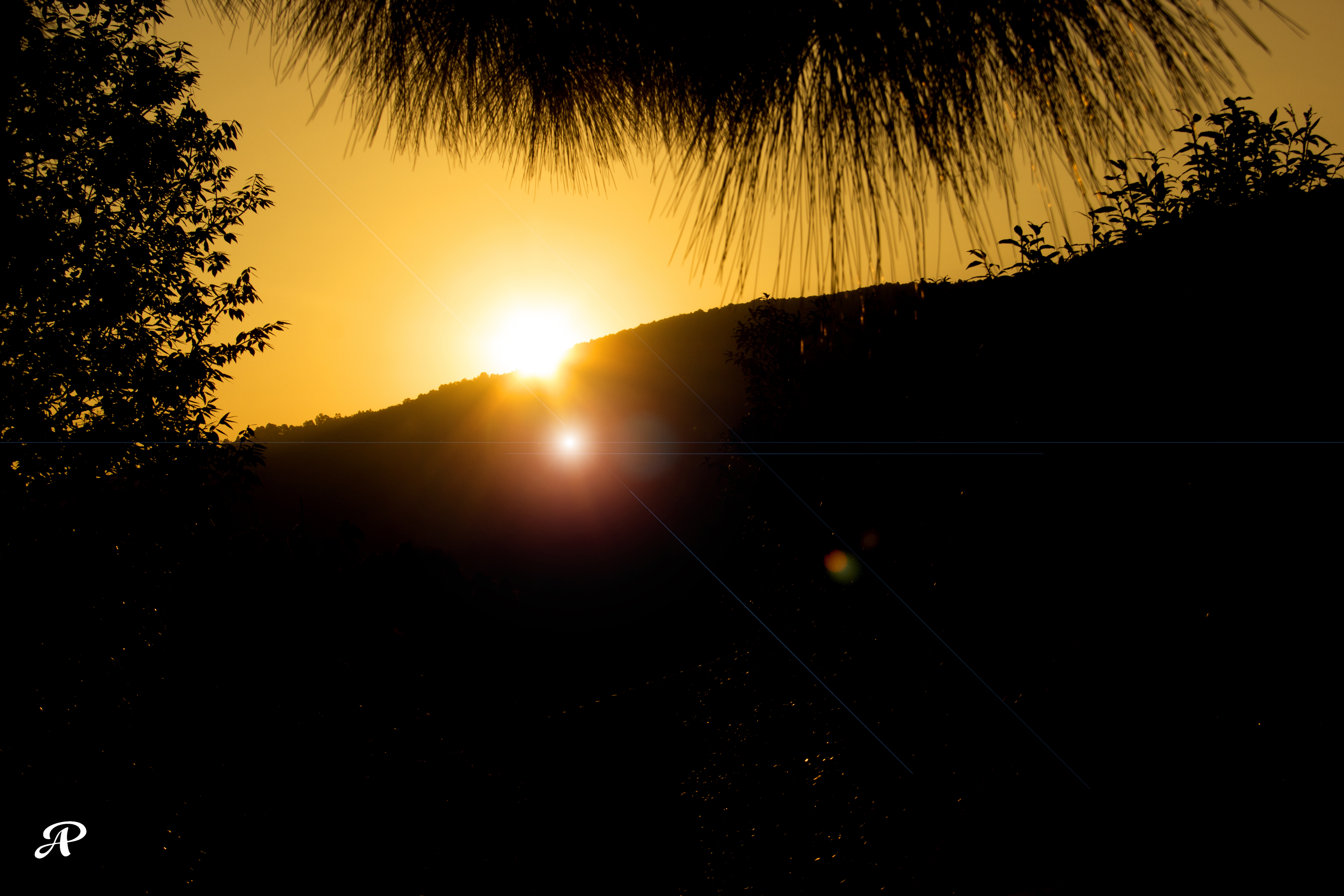 Sunrise over Mukteshwar hills, Uttarakhand. 6 November 2022