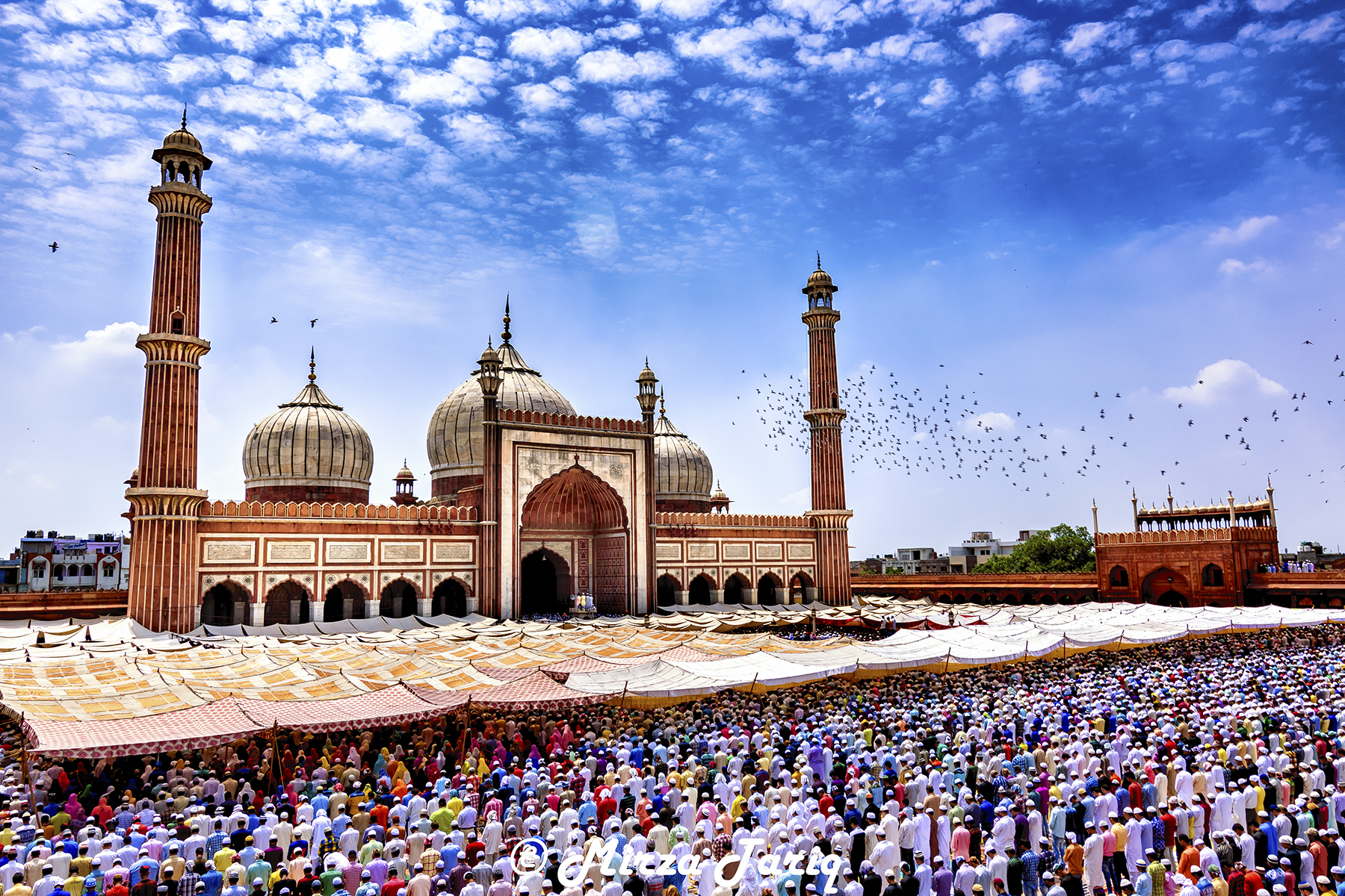 Prayers of Alvida Jumma at the Jama Masjid in Delhi