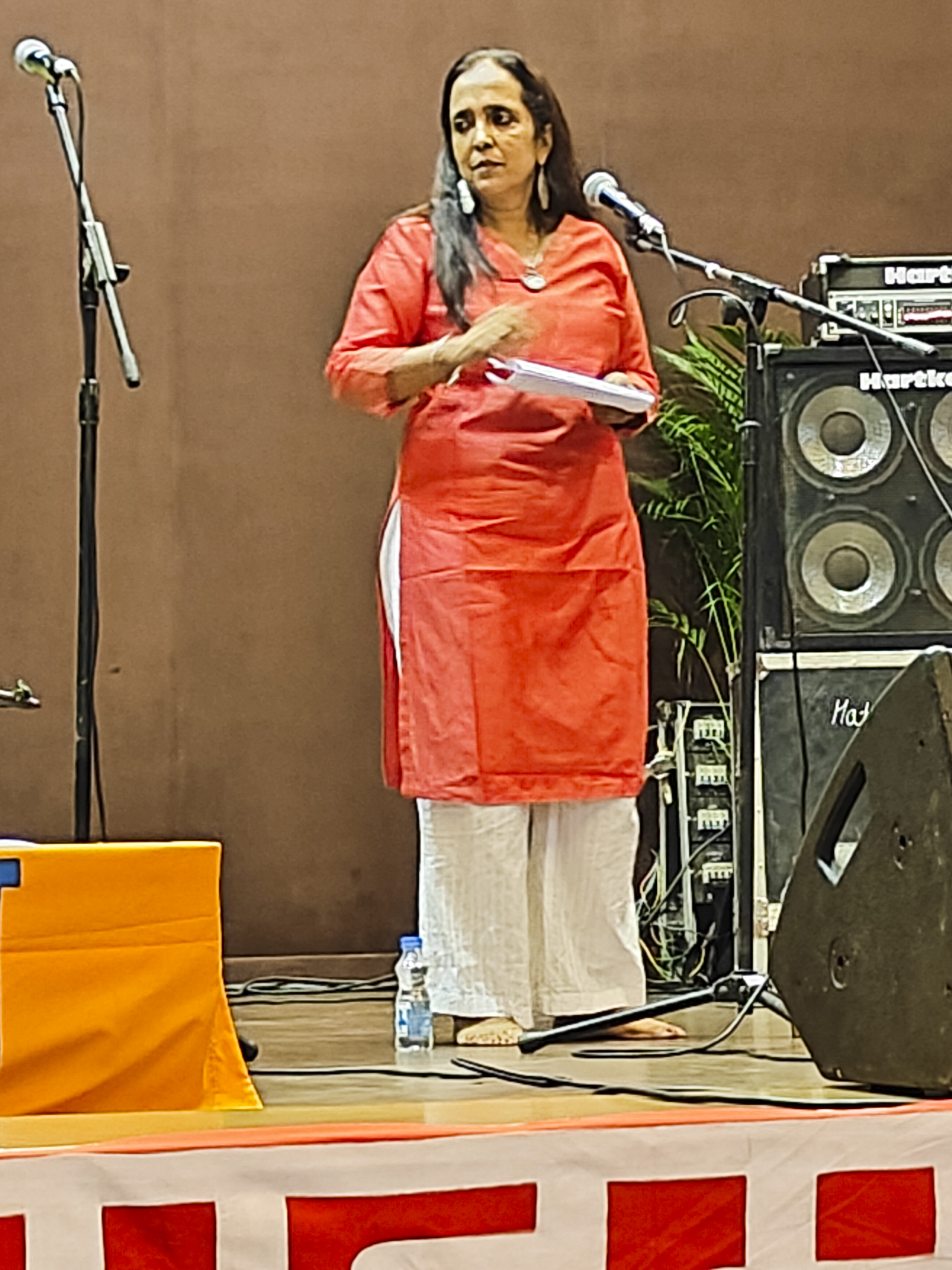 Sumangala Damodaran singing at Sahmat event, Songs of Freedom on 4th October 2025 at Delhi